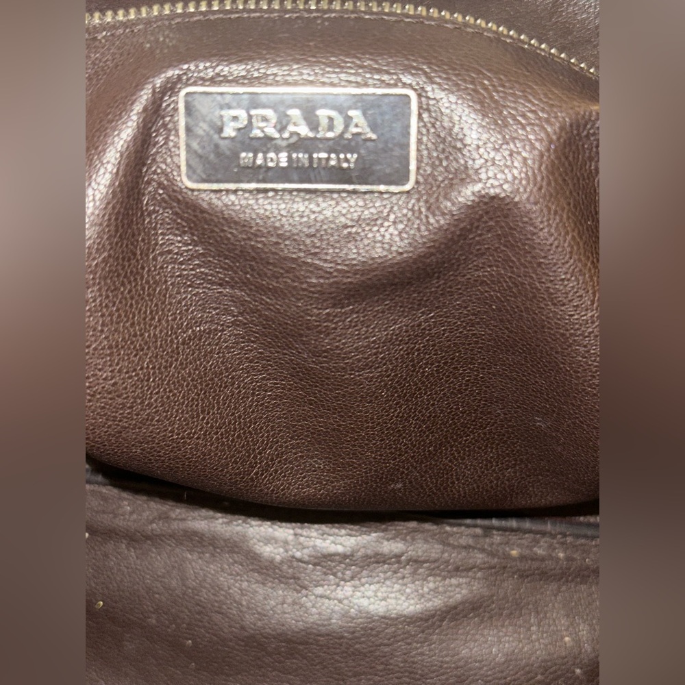 VINTAGE Prada Women's Bag SEMITRACOLLA DAINO SPORT MIELE Golden Tote Bag ca ‘01 - Picture 8 of 13